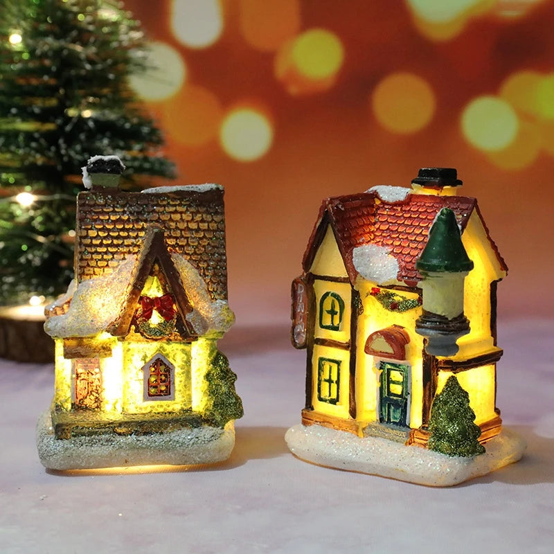 Weihnachten Haus Licht Dekorationen Für Home Ornamente Kinder Weihnachten Geschenk Neujahr 2026 Navidad Dekor Schlafzimmer Nacht Licht Mit Batterie
