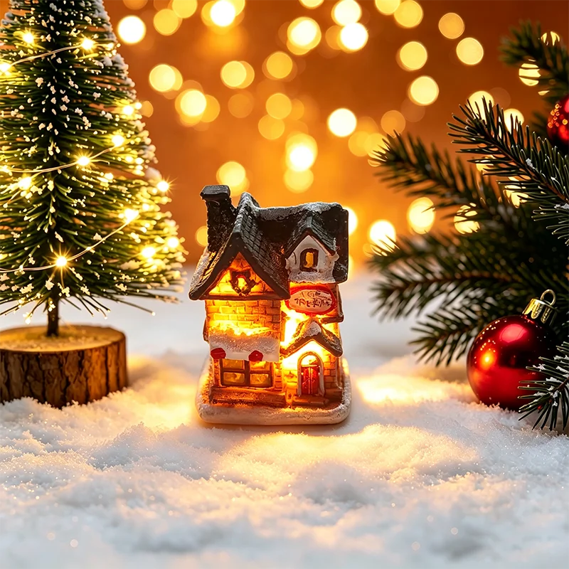 Weihnachten Haus Licht Dekorationen Für Home Ornamente Kinder Weihnachten Geschenk Neujahr 2026 Navidad Dekor Schlafzimmer Nacht Licht Mit Batterie