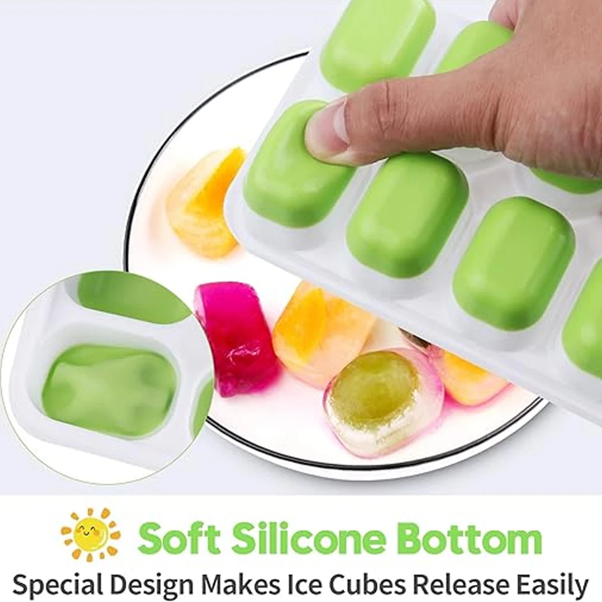 4er-Pack Eiswürfel-Form-Set