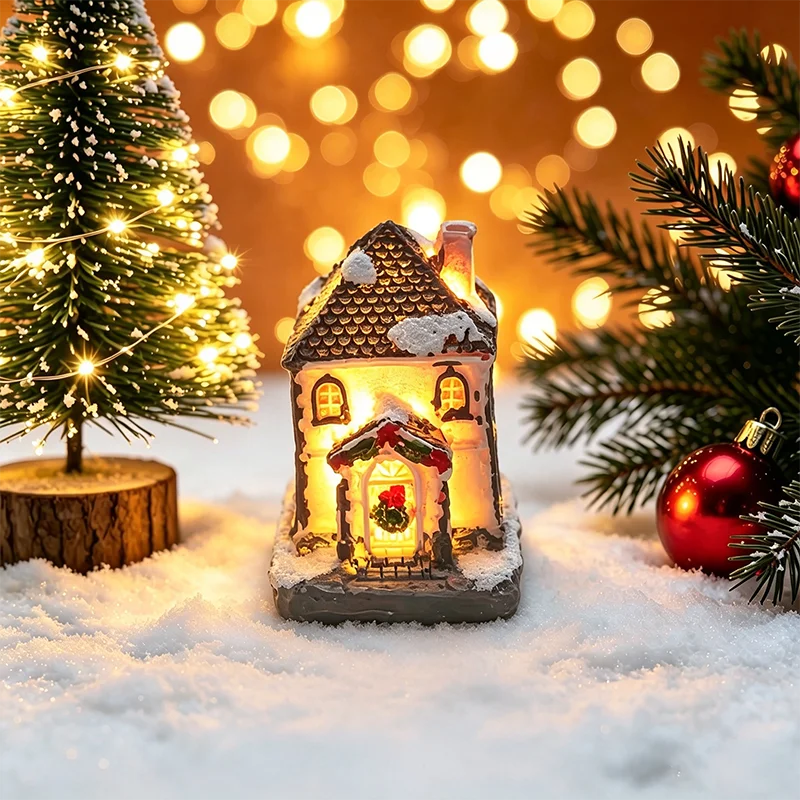 Weihnachten Haus Licht Dekorationen Für Home Ornamente Kinder Weihnachten Geschenk Neujahr 2026 Navidad Dekor Schlafzimmer Nacht Licht Mit Batterie