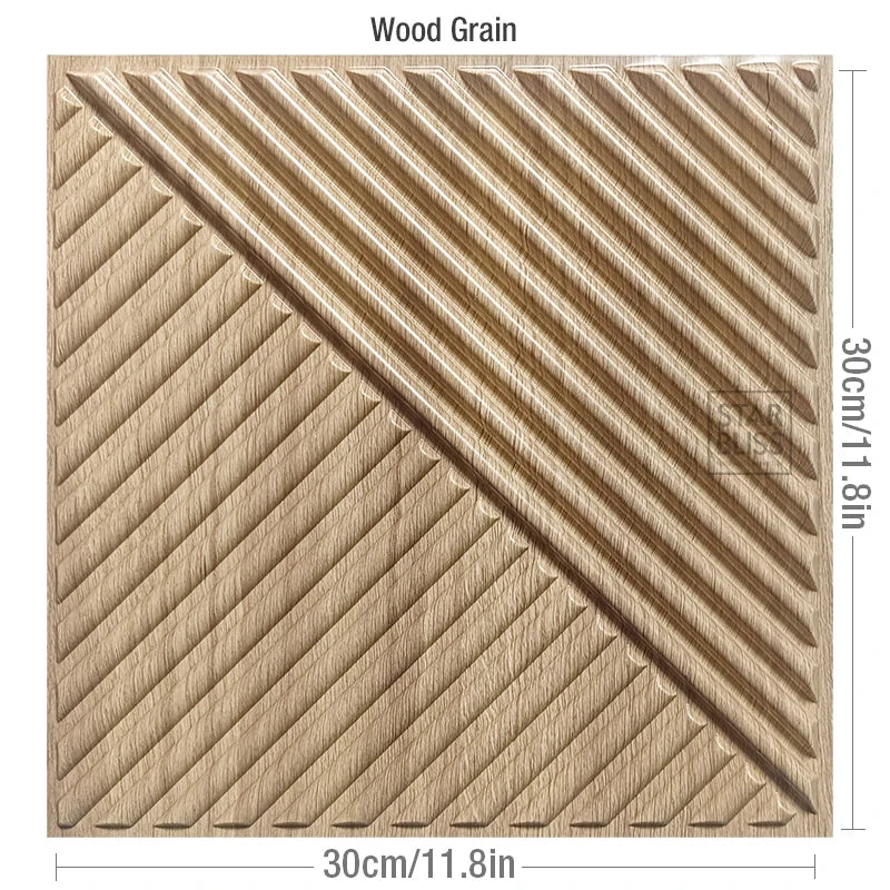 10pcs 3D Wand Panel 30x30cm Gold Mosaik Indoor Wanddekoration für Wohnzimmer Schlafzimmer Hotel Büro Esports Spiel 3D Wandaufkleber