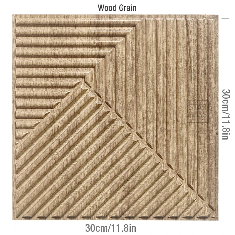 10pcs 3D Wand Panel 30x30cm Gold Mosaik Indoor Wanddekoration für Wohnzimmer Schlafzimmer Hotel Büro Esports Spiel 3D Wandaufkleber
