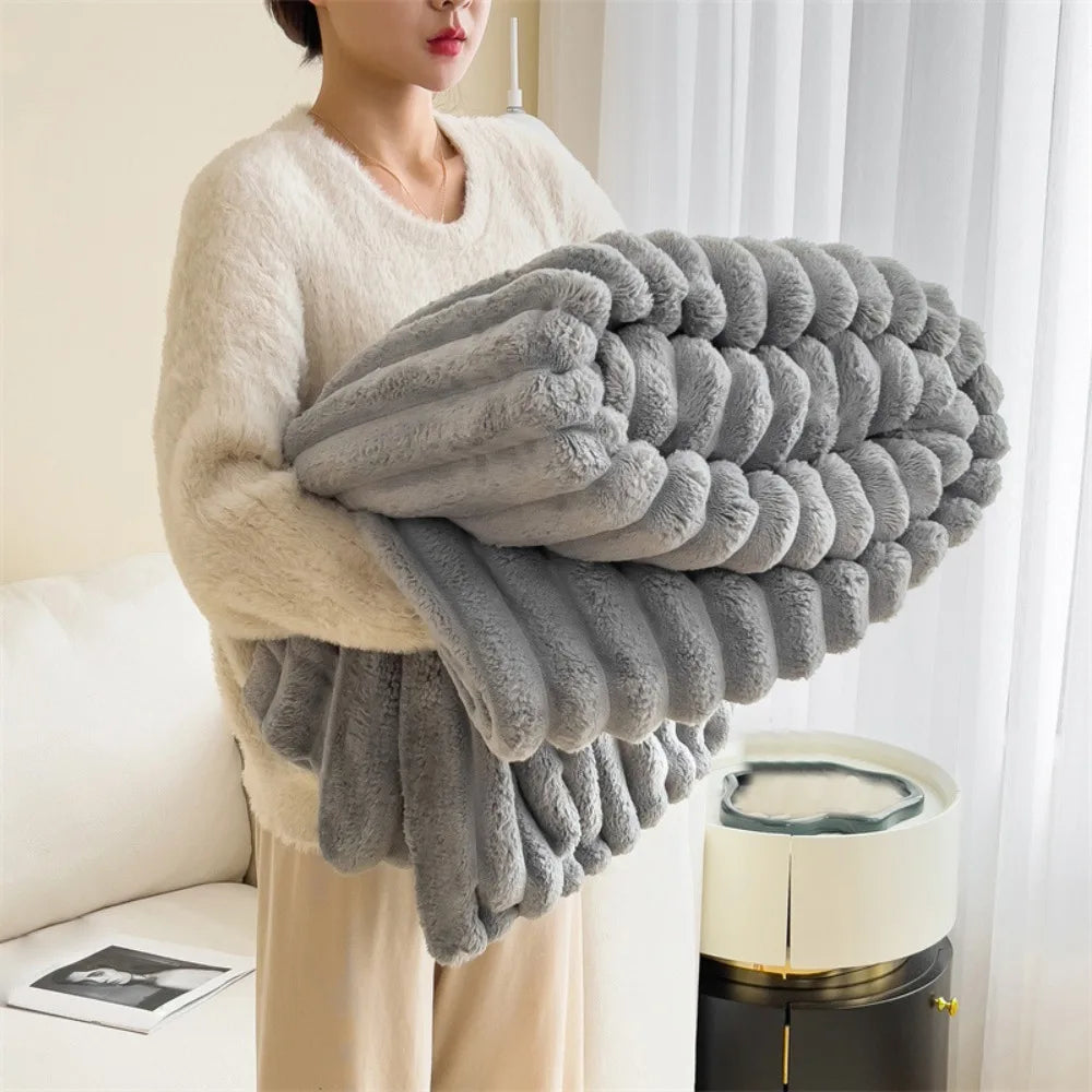 Baumwolle Warme Decke Spandex Einfarbig