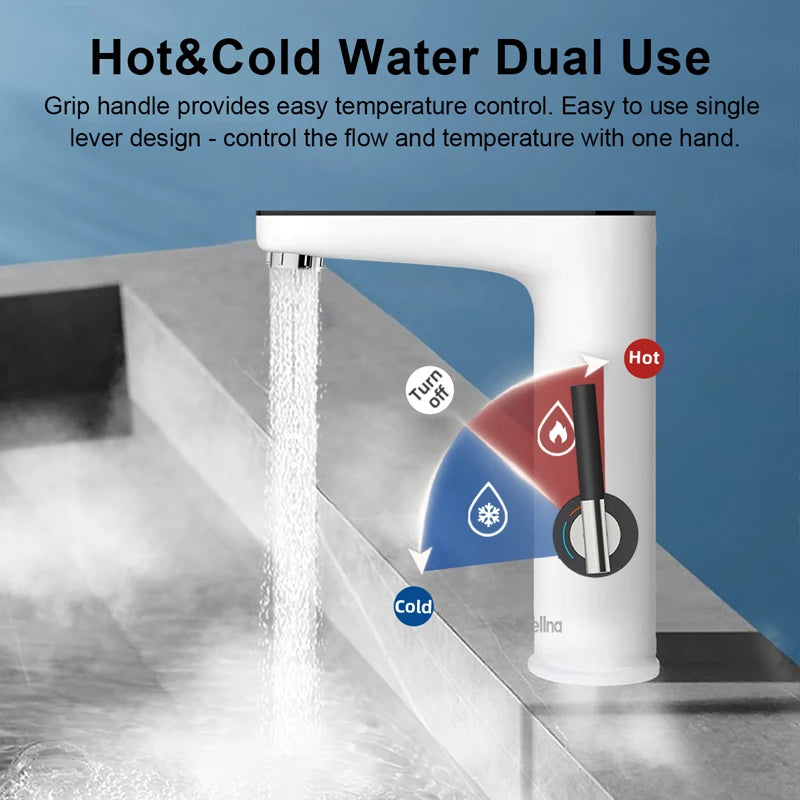 Briwellna Elektrische Warmwasserbereiter 220V Küchenarmatur Tankless Geysire Wasserhahn Heizung Wasserhahn Instant Heater Robinet
