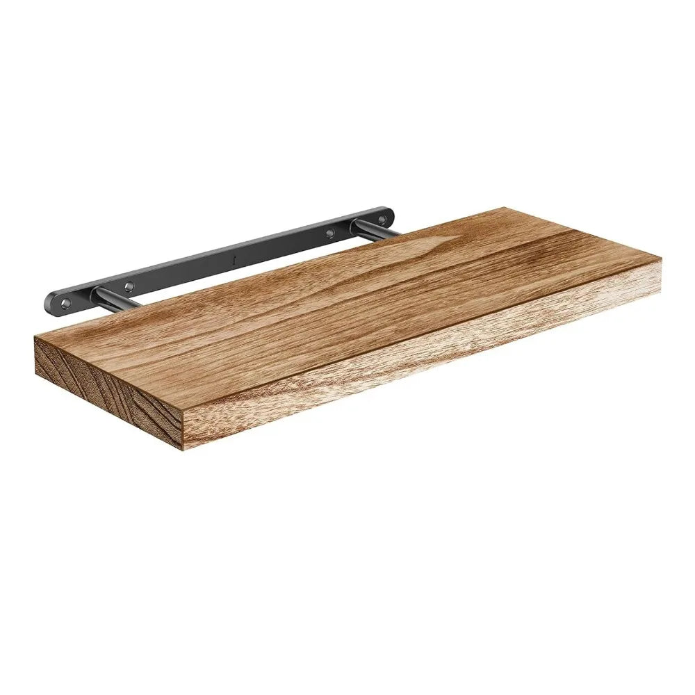 Schwimmende Regale 1pc Wandmontierte schwimmende Regale Holz tieferes Lagerregal Multifunktionale dickere Badezimmerregale