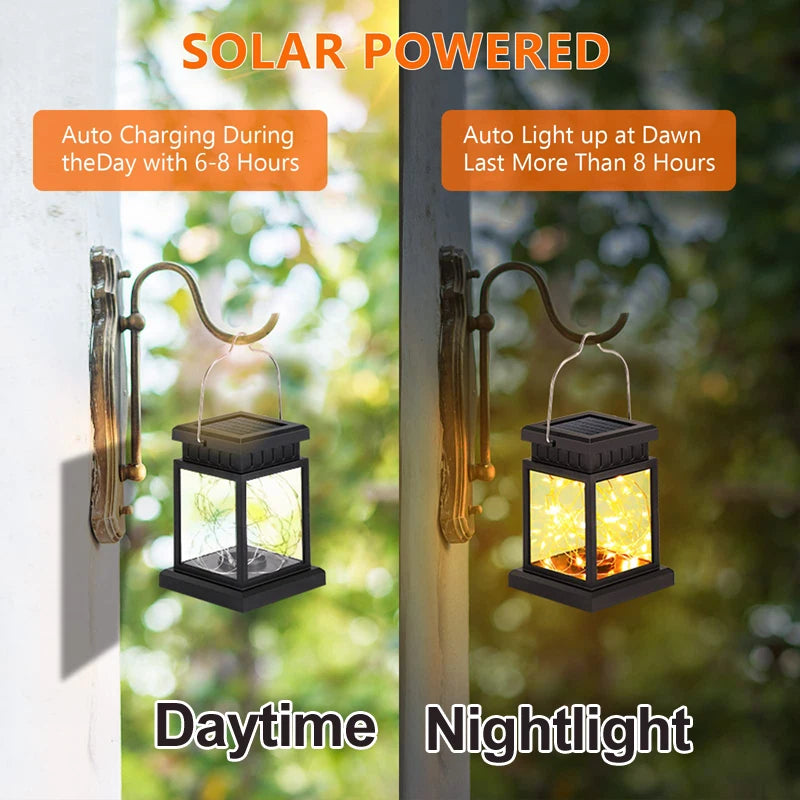 Solar LED Laterne Outdoor Hängende Kerze Lichter Boden Panel Kerze Terrasse Indoor Balkon Vögel Dekoration Beleuchtung Für Garten