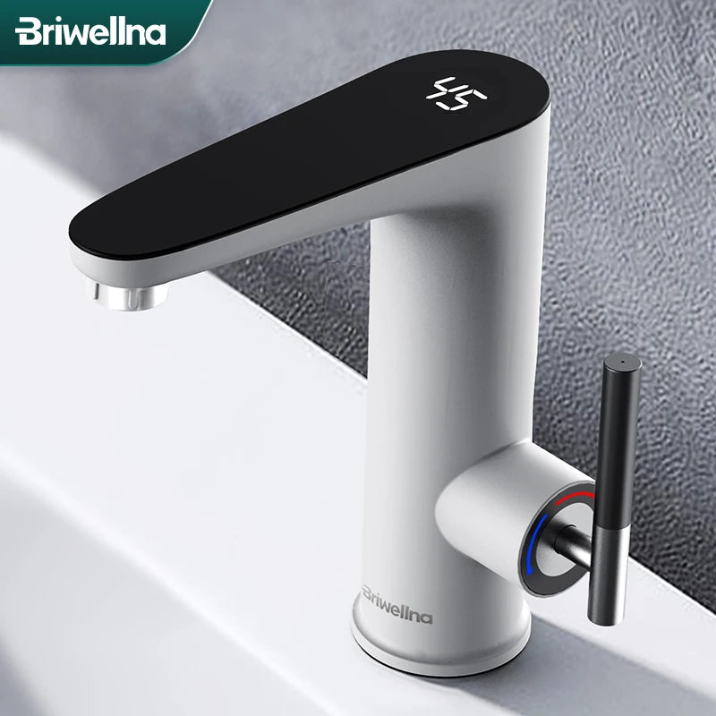 Briwellna Elektrische Warmwasserbereiter 220V Küchenarmatur Tankless Geysire Wasserhahn Heizung Wasserhahn Instant Heater Robinet