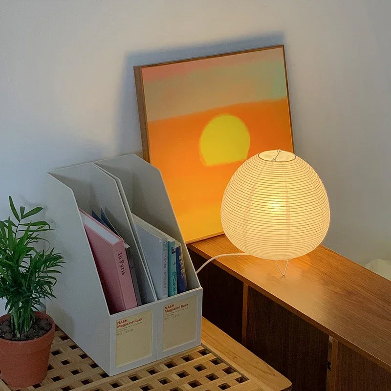 Japanische Laterne Led Tisch Lampe Wohnzimmer Schlafzimmer Nachttisch Reis Papier Lichter Studie Homestay Kunst Kreative Dekor Tisch Lichter