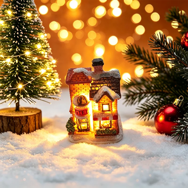 Weihnachten Haus Licht Dekorationen Für Home Ornamente Kinder Weihnachten Geschenk Neujahr 2026 Navidad Dekor Schlafzimmer Nacht Licht Mit Batterie