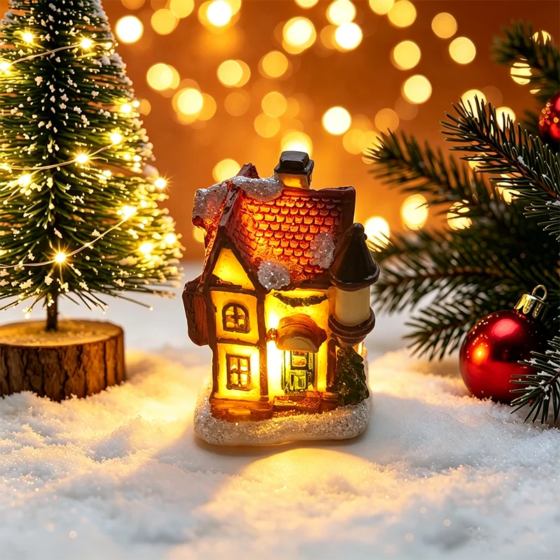 Weihnachten Haus Licht Dekorationen Für Home Ornamente Kinder Weihnachten Geschenk Neujahr 2026 Navidad Dekor Schlafzimmer Nacht Licht Mit Batterie