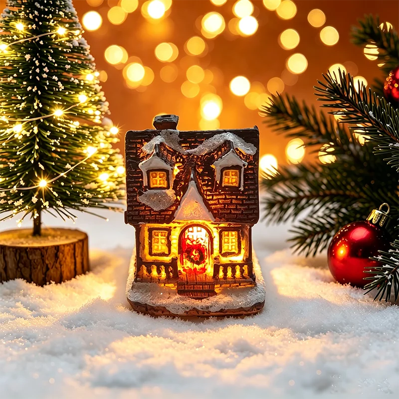 Weihnachten Haus Licht Dekorationen Für Home Ornamente Kinder Weihnachten Geschenk Neujahr 2026 Navidad Dekor Schlafzimmer Nacht Licht Mit Batterie