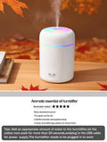 300ml Aromatherapie Diffusor Luftbefeuchter Luftreiniger Auto Home Use Sieben-Farben Licht Aromatherapie Ätherisches Öl