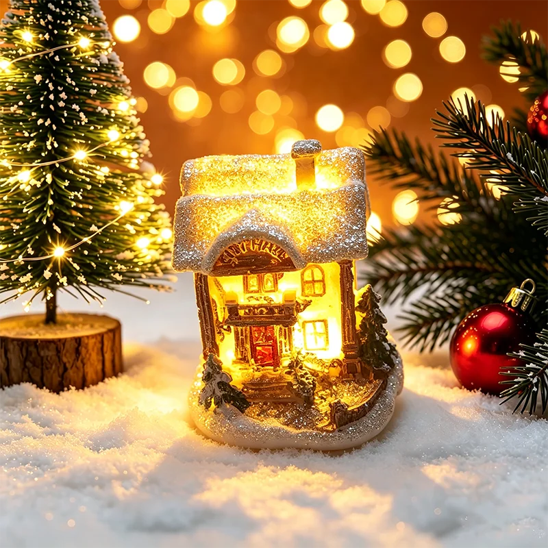 Weihnachten Haus Licht Dekorationen Für Home Ornamente Kinder Weihnachten Geschenk Neujahr 2026 Navidad Dekor Schlafzimmer Nacht Licht Mit Batterie