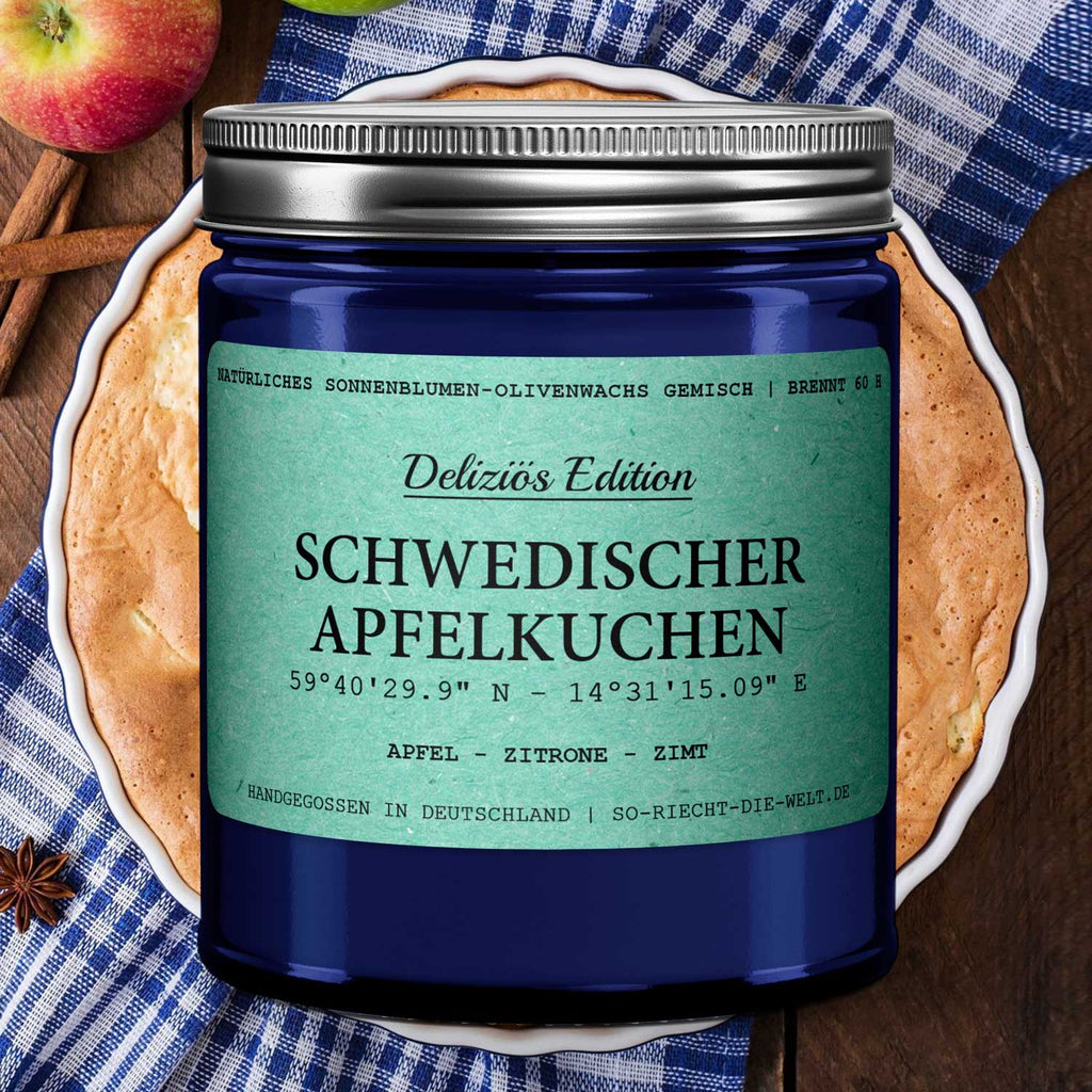 Schwedischer Apfelkuchen Kerze - Deliziös Edition - Apfel | Zitrone | Zimt