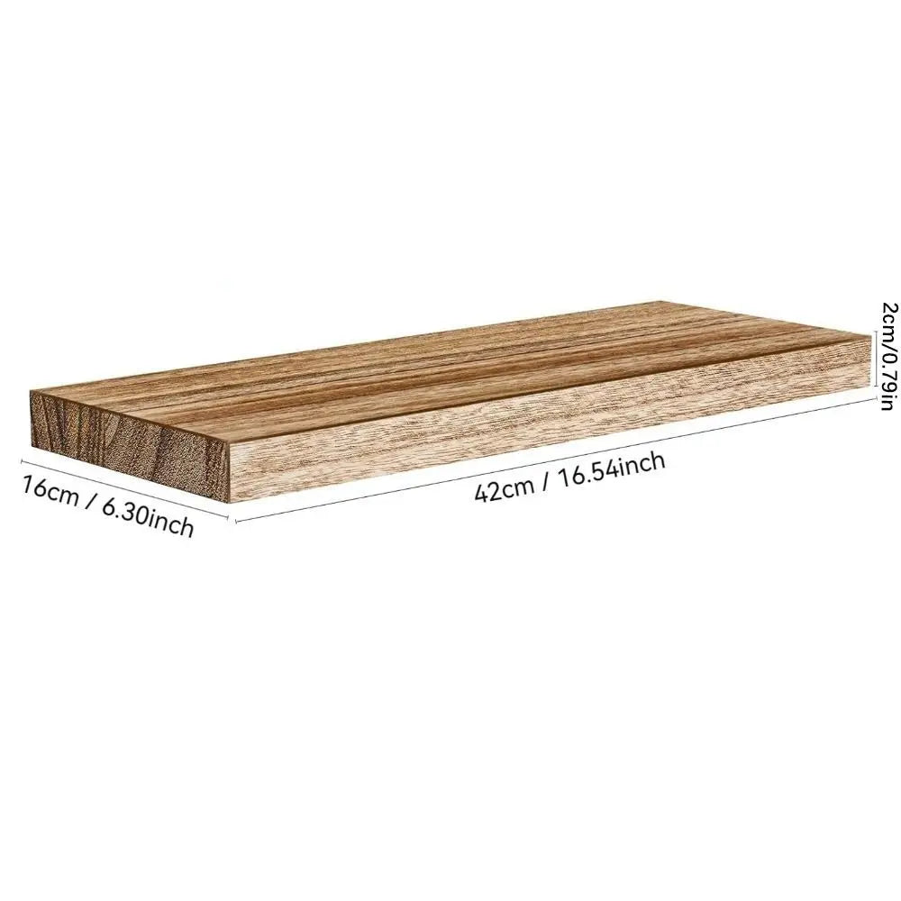 Schwimmende Regale 1pc Wandmontierte schwimmende Regale Holz tieferes Lagerregal Multifunktionale dickere Badezimmerregale