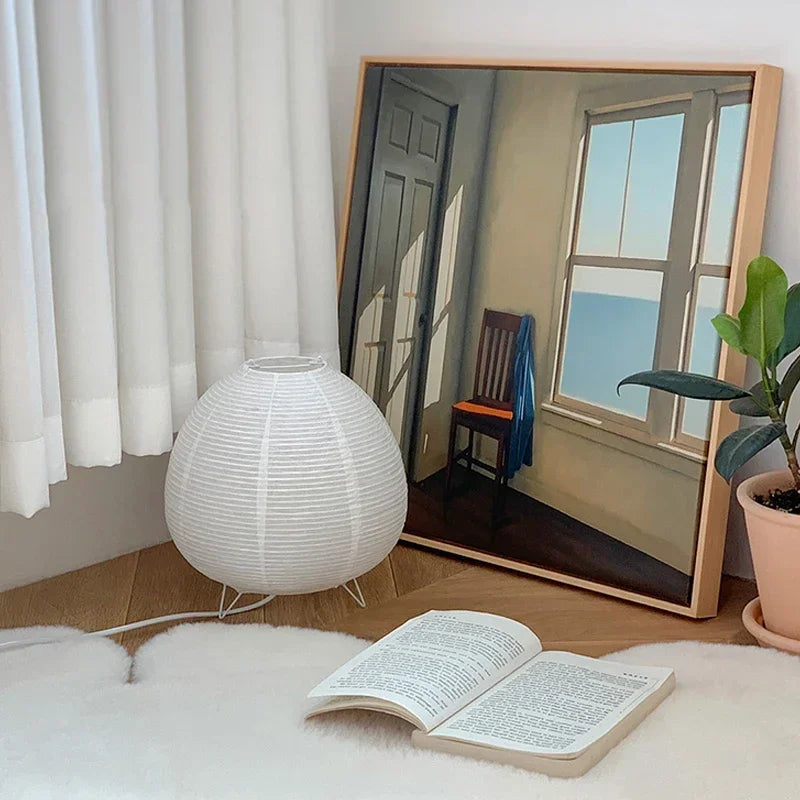 Japanische Laterne Led Tisch Lampe Wohnzimmer Schlafzimmer Nachttisch Reis Papier Lichter Studie Homestay Kunst Kreative Dekor Tisch Lichter