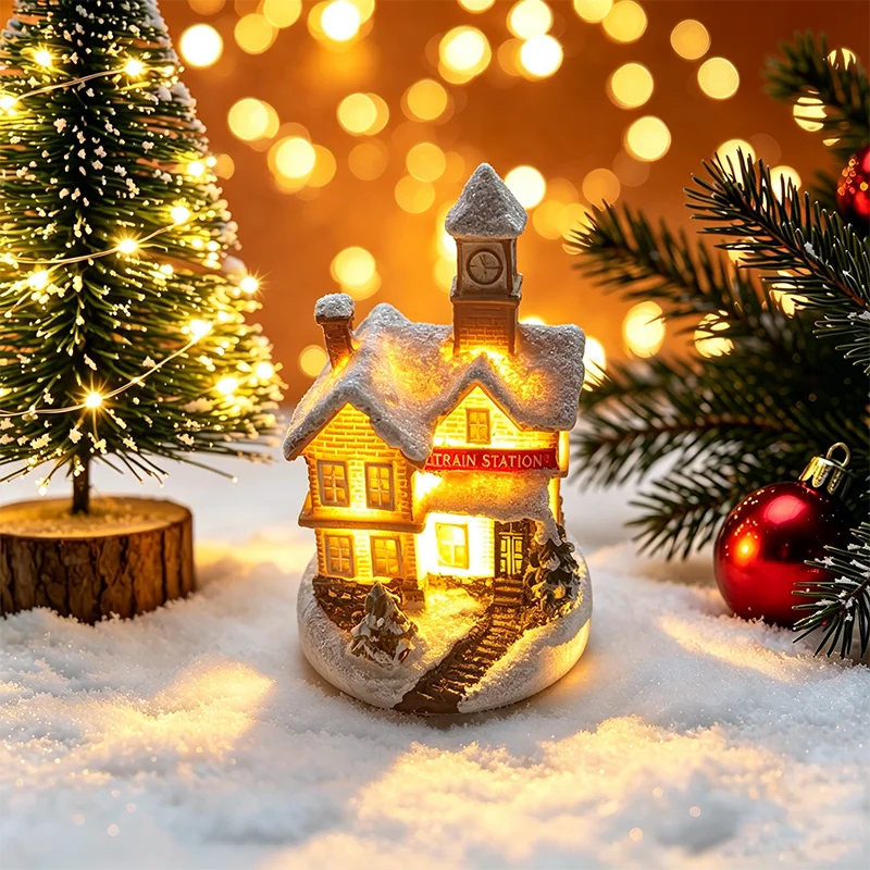 Weihnachten Haus Licht Dekorationen Für Home Ornamente Kinder Weihnachten Geschenk Neujahr 2026 Navidad Dekor Schlafzimmer Nacht Licht Mit Batterie