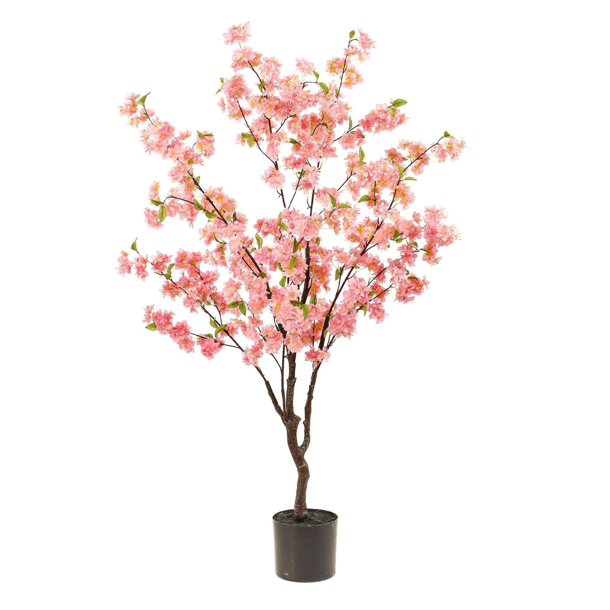 Kunstpflanze Prunus – Kirschblüte Rosa – 175cm – Dekorative blühende Zimmerpflanze ohne Pflege