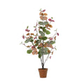 Künstlicher Eukalyptus farbig 86cm dekorative Kunstpflanze für Wohnzimmer Büro Schlafzimmer Flur pflegefreie Wohnraum Deko moderne hohe Kunstpflanze